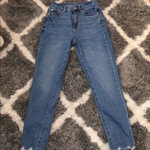 High waisted mom jeans